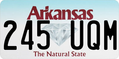 AR license plate 245UQM