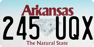 AR license plate 245UQX