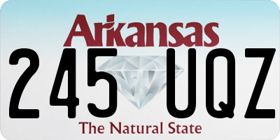 AR license plate 245UQZ