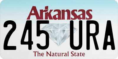 AR license plate 245URA