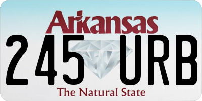 AR license plate 245URB