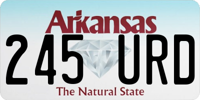 AR license plate 245URD