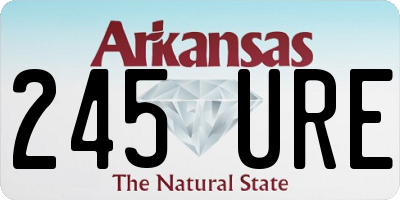 AR license plate 245URE