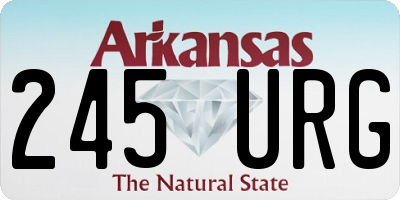 AR license plate 245URG