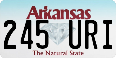 AR license plate 245URI