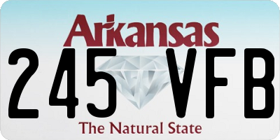 AR license plate 245VFB