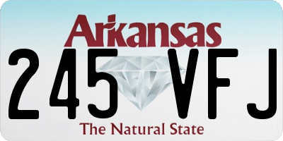 AR license plate 245VFJ