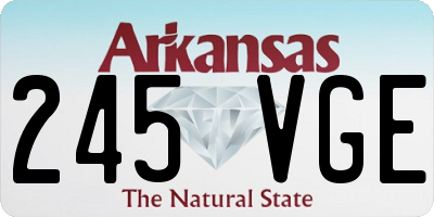 AR license plate 245VGE