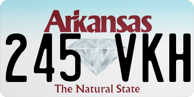 AR license plate 245VKH