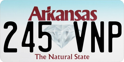 AR license plate 245VNP
