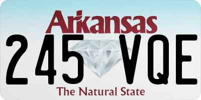 AR license plate 245VQE