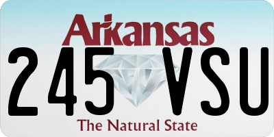 AR license plate 245VSU
