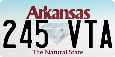 AR license plate 245VTA