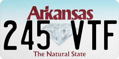 AR license plate 245VTF