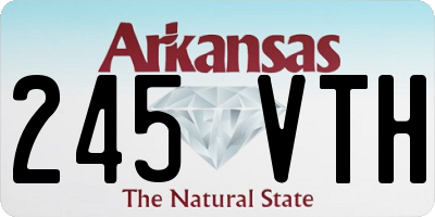 AR license plate 245VTH