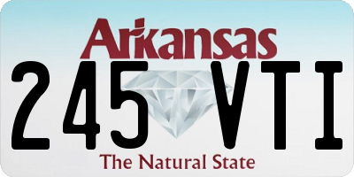 AR license plate 245VTI