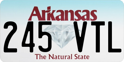 AR license plate 245VTL