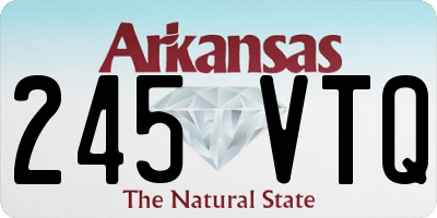 AR license plate 245VTQ
