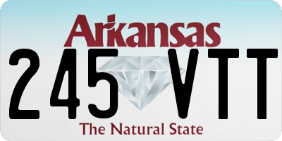 AR license plate 245VTT