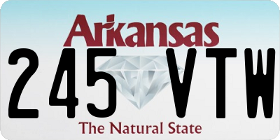 AR license plate 245VTW