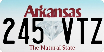 AR license plate 245VTZ