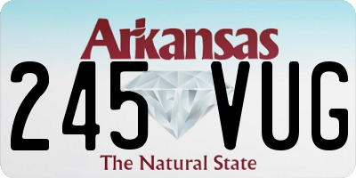 AR license plate 245VUG
