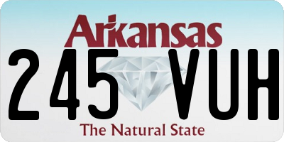 AR license plate 245VUH