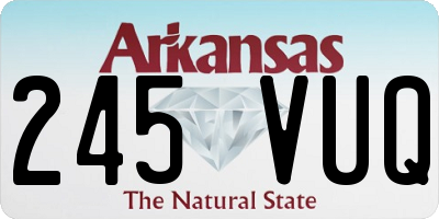 AR license plate 245VUQ