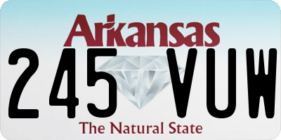 AR license plate 245VUW