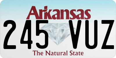 AR license plate 245VUZ