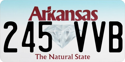 AR license plate 245VVB
