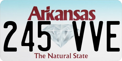 AR license plate 245VVE
