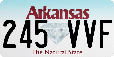 AR license plate 245VVF