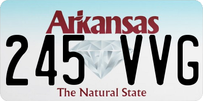 AR license plate 245VVG