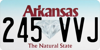 AR license plate 245VVJ