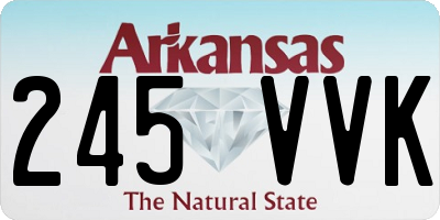 AR license plate 245VVK