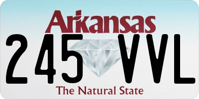 AR license plate 245VVL