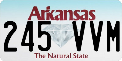 AR license plate 245VVM