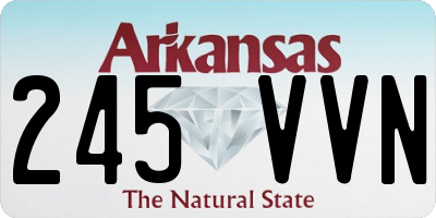 AR license plate 245VVN