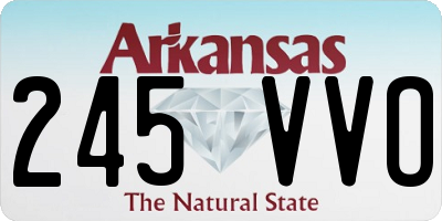 AR license plate 245VVO