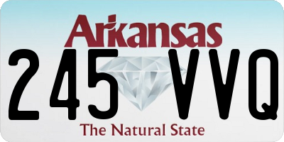 AR license plate 245VVQ