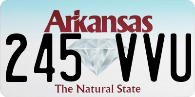 AR license plate 245VVU