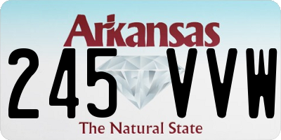 AR license plate 245VVW