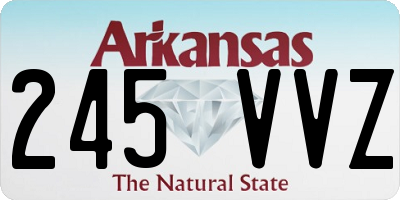 AR license plate 245VVZ