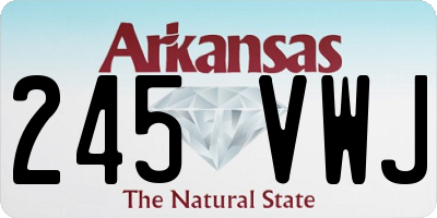 AR license plate 245VWJ