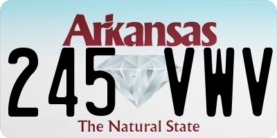 AR license plate 245VWV