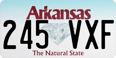 AR license plate 245VXF