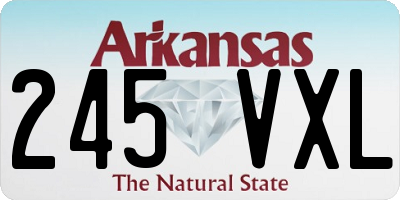 AR license plate 245VXL
