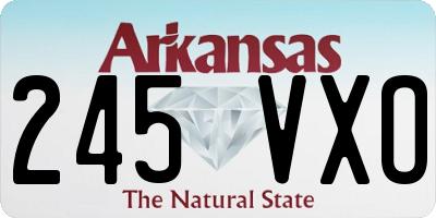 AR license plate 245VXO