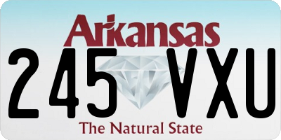 AR license plate 245VXU